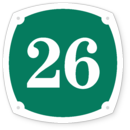 Табличка на дом в форме серца