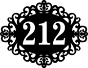 Табличка на дом в форме серца