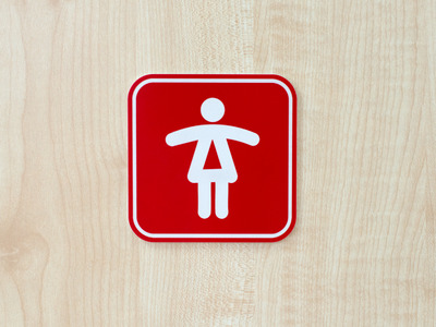 Табличка туалет