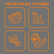 Табличка «Смешанные отходы»